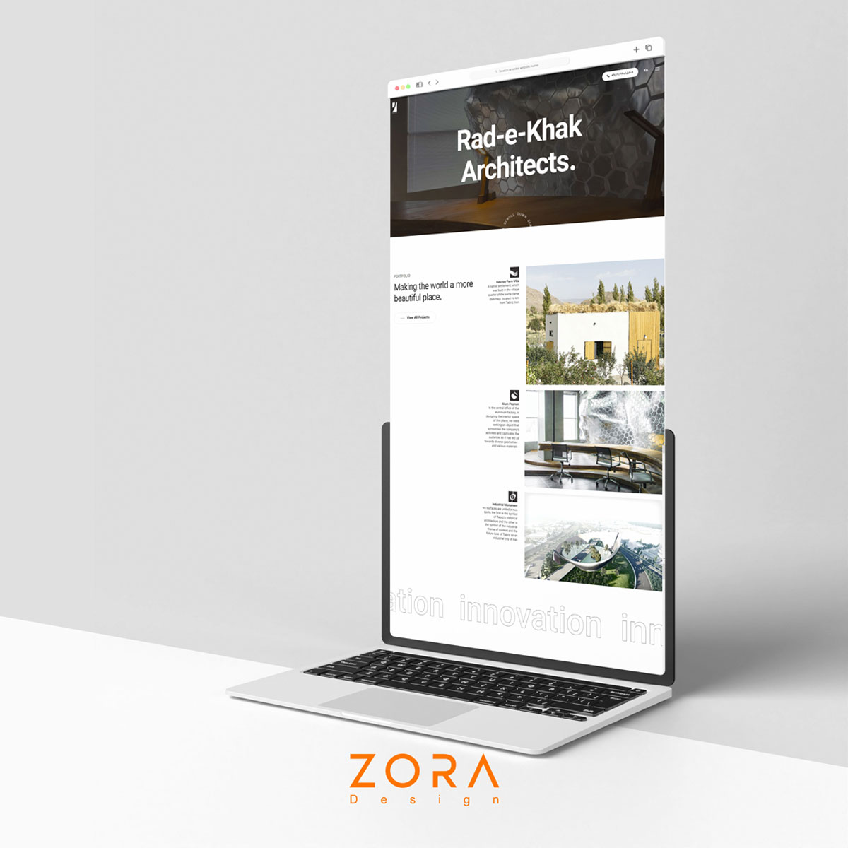 Architecture-Portfolio-Website-Zora-design
